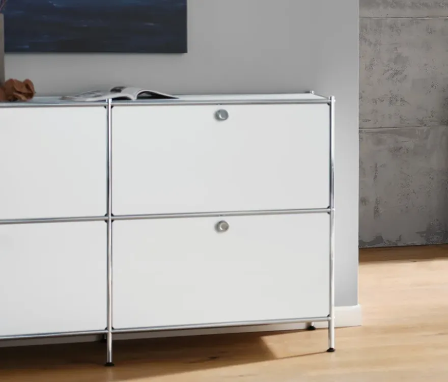 Sideboard »CN3« mit 6 Klappen, weiß