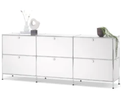 Sideboard »CN3« mit 6 Klappen, weiß