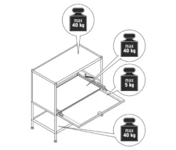 Sideboard »CN3« mit 1 Klappe, schwarz