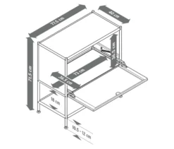 Sideboard »CN3« mit 1 Klappe, weiß