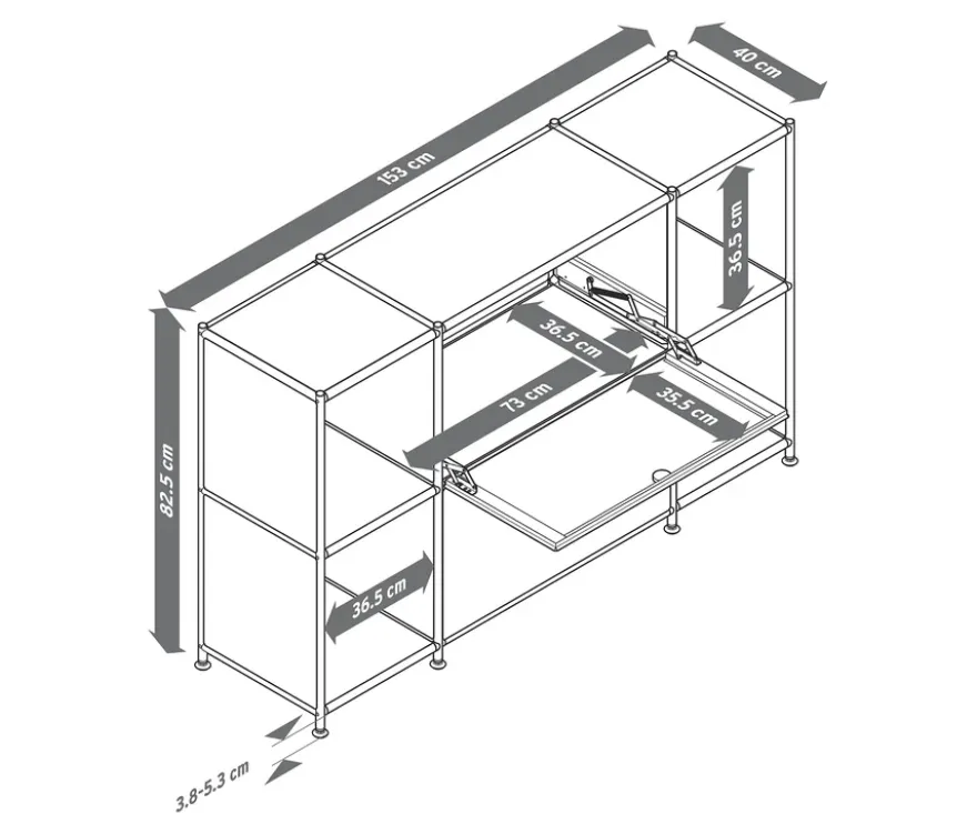 Sideboard »CN3« mit 2 Klappfächern