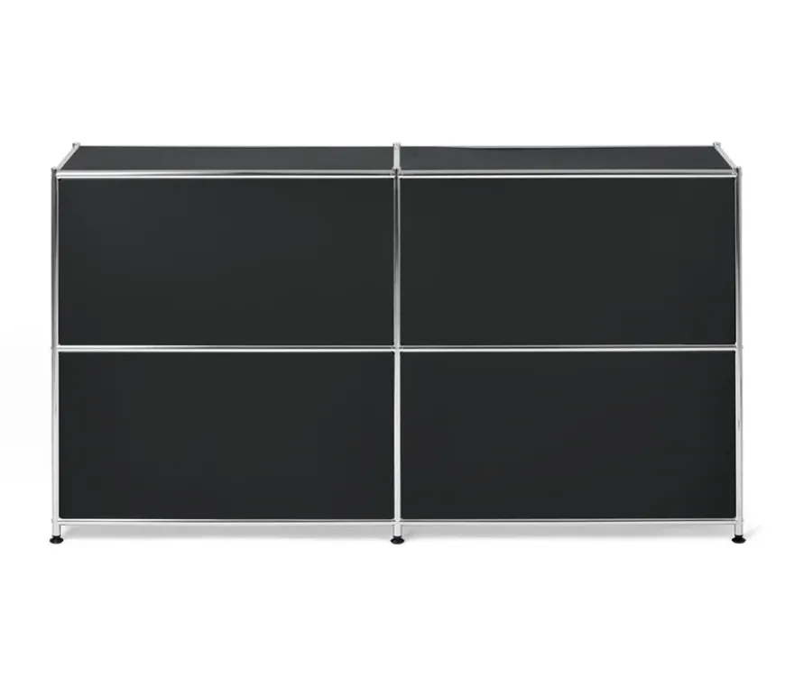 Sideboard »CN3« mit vier Klappen, schwarz