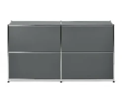Sideboard »CN3« mit vier Klappen, grau