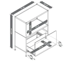 Sideboard Metall »CN3 Kids« mit Schublade, pistazie