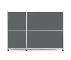 Sideboard Metall »CN3« mit 2 Klappenfächern, grau