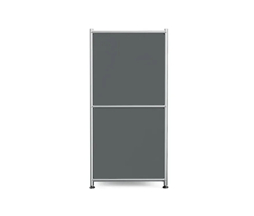 Sideboard Metall »CN3« mit 2 Klappenfächern, grau
