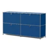Sideboard Metall »CN3« mit 4 Klappenfächern, enzianblau