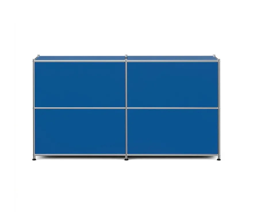 Sideboard Metall »CN3« mit 4 Klappenfächern, enzianblau