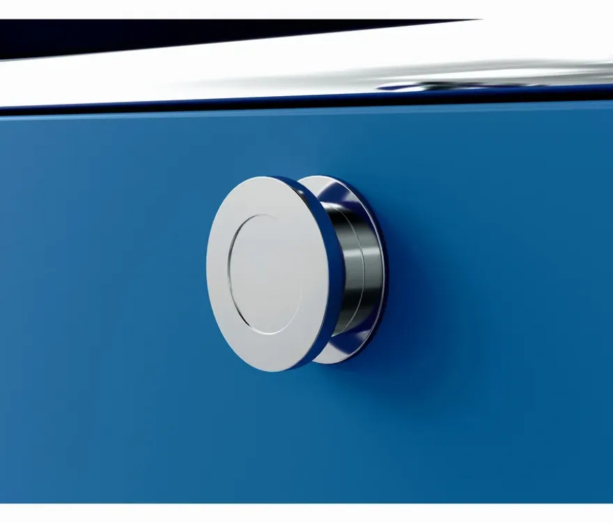 Sideboard Metall »CN3« mit 4 Klappenfächern, enzianblau