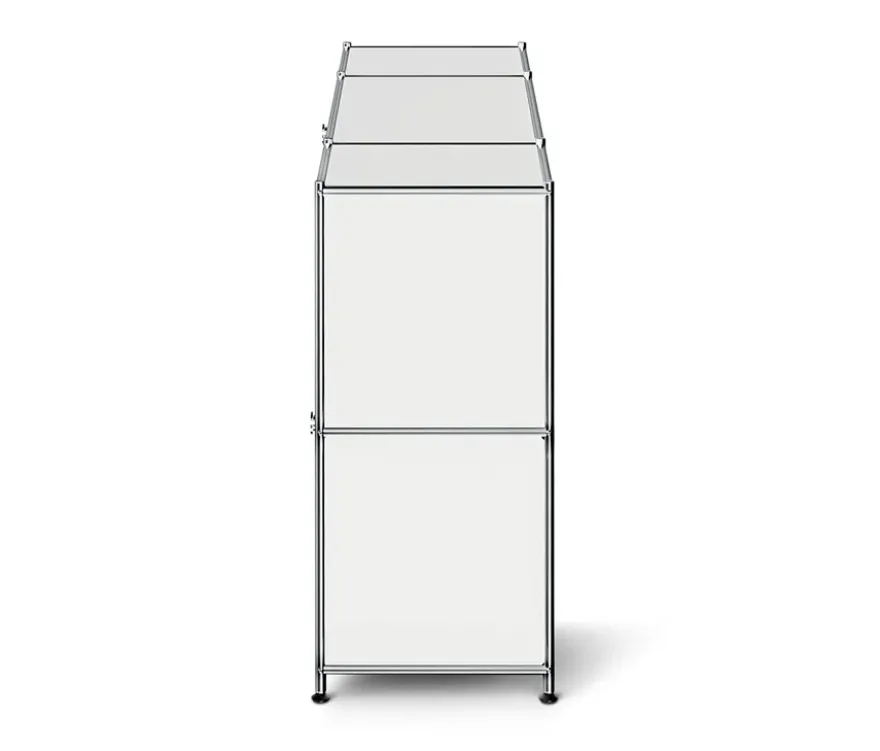 Sideboard Metall »CN3« mit 3 Klappenfächern, weiß