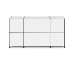 Sideboard Metall »CN3« mit 3 Klappenfächern, weiß