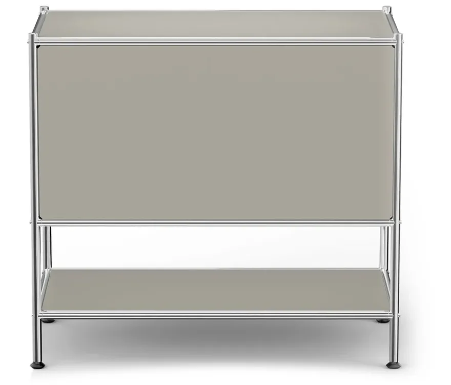 Sideboard Metall "CN3" mit 1 Klappenfach, hellgrau