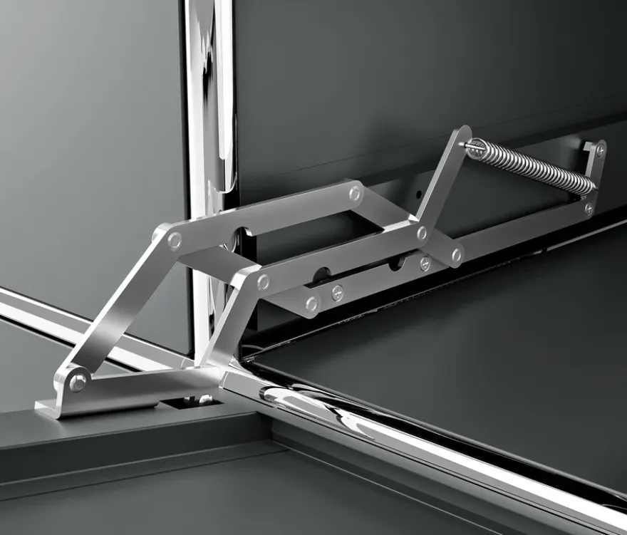 Sideboard Metall »CN3« mit 2 Klappenfächern, grau