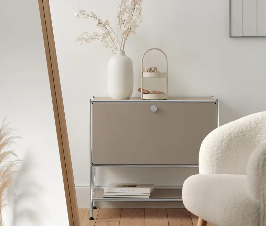 Sideboard Metall »CN3« mit Klappe, taupe