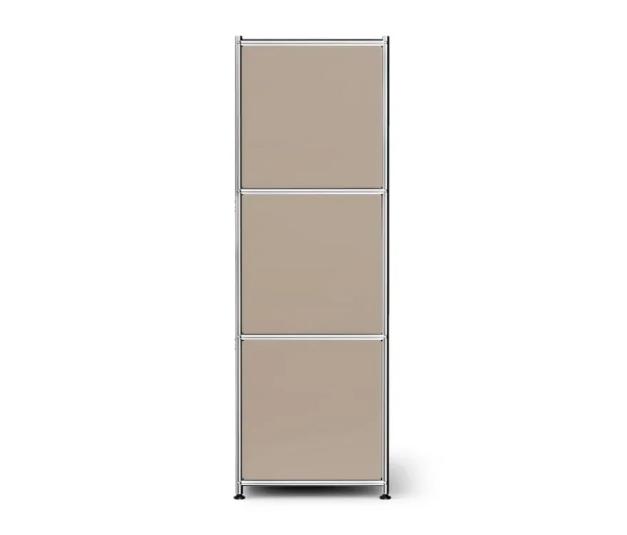Sideboard Metall »CN3« mit 4 Klappenfächern, taupe