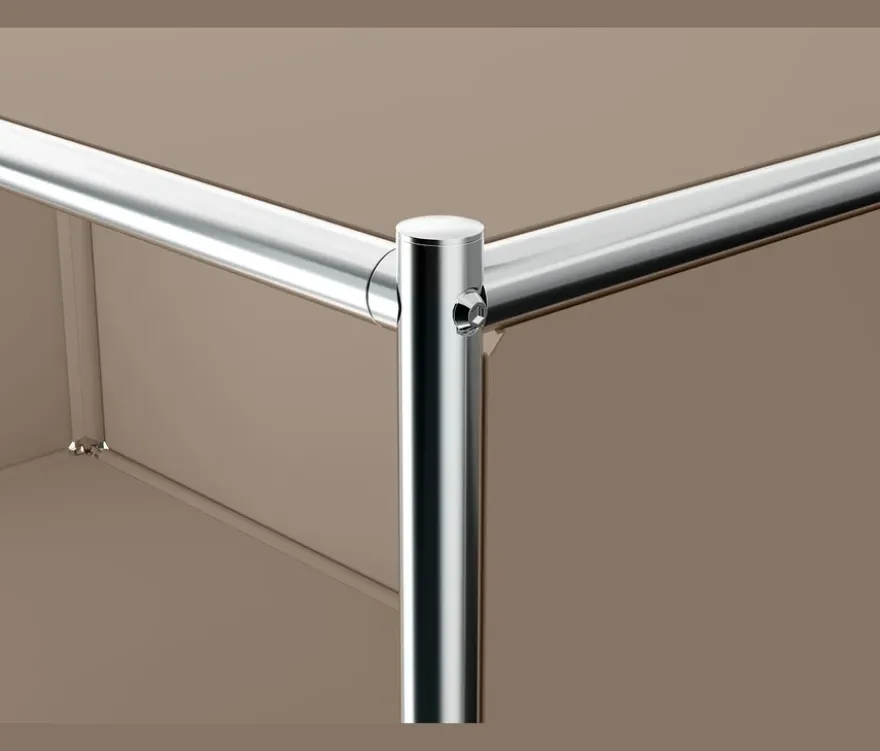 Sideboard Metall »CN3« mit 4 Klappenfächern, taupe