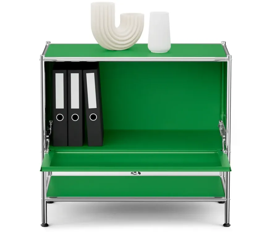Sideboard Metall "CN3" mit 1 Klappenfach, grün