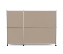 Sideboard Metall »CN3« mit 2 Klappenfächern, taupe