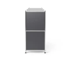 Sideboard Metall »CN3« mit 3 versetzbaren Klappenfächern, grau