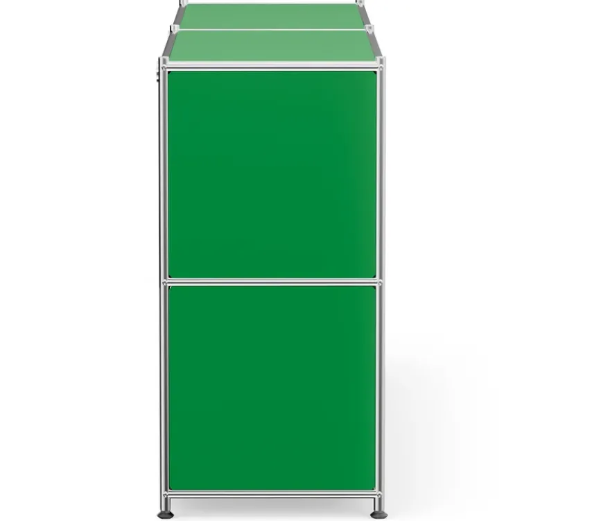 Sideboard Metall »CN3« mit 2 versetzbaren Klappenfächern, grün