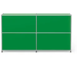 Sideboard Metall »CN3« mit 2 versetzbaren Klappenfächern, grün