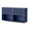 Sideboard Metall »CN3« mit 2 versetzbaren Klappenfächern, dunkelblau