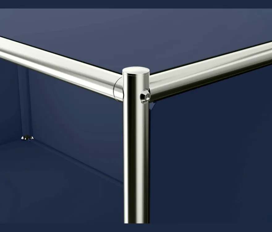 Sideboard Metall »CN3« mit 2 versetzbaren Klappenfächern, dunkelblau