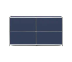 Sideboard Metall »CN3« mit 2 versetzbaren Klappenfächern, dunkelblau