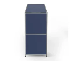 Sideboard Metall »CN3« mit 2 versetzbaren Klappenfächern, dunkelblau