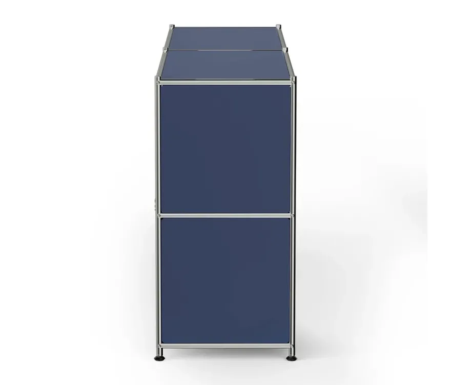 Sideboard Metall »CN3« mit 2 versetzbaren Klappenfächern, dunkelblau