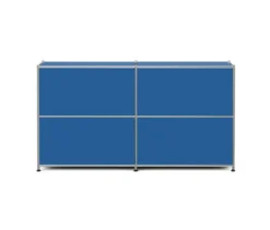 Sideboard Metall »CN3« mit 2 versetzbaren Klappenfächern, enzianblau
