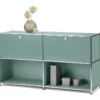 Sideboard Metall »CN3« mit 2 versetzbaren Klappenfächern, salbei