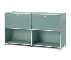 Sideboard Metall »CN3« mit 2 versetzbaren Klappenfächern, salbei