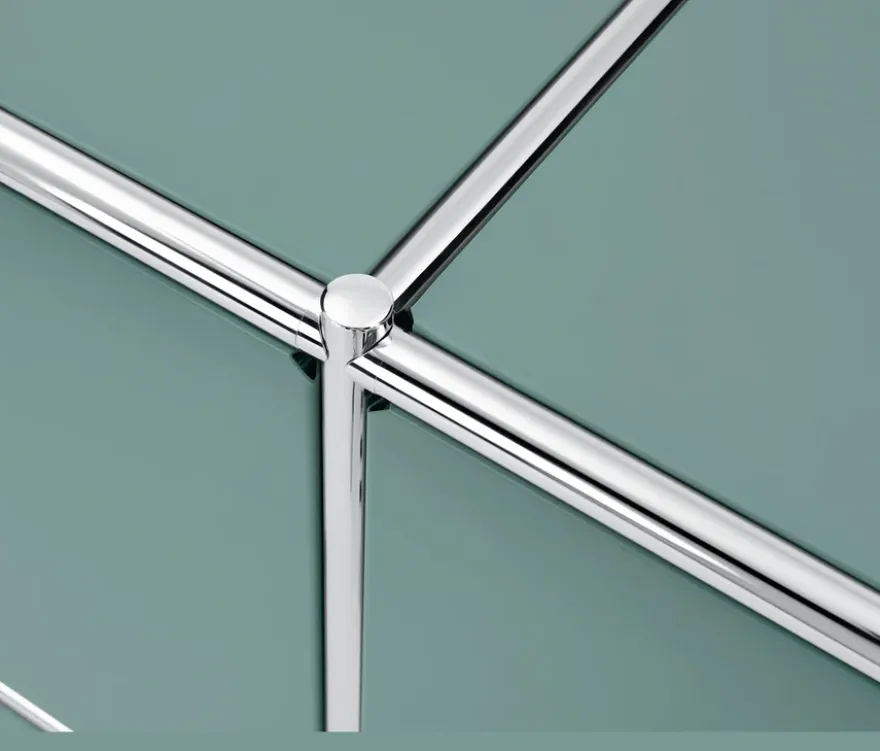 Sideboard Metall »CN3« mit 2 versetzbaren Klappenfächern, salbei