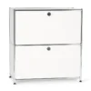 Sideboard Metall »CN3«, niedrig mit Klappenfächern, weiß