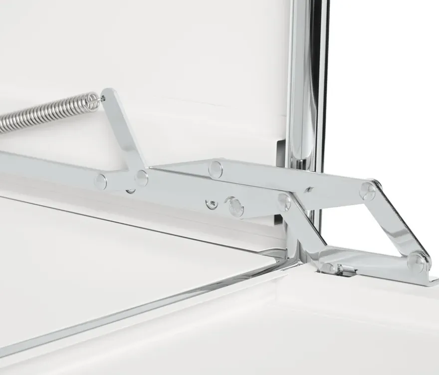 Sideboard Metall »CN3«, niedrig mit Klappenfächern, weiß