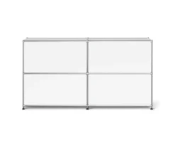 Sideboard Metall »CN3 Slim Line« mit 4 Klappfächern, weiß