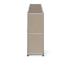 Sideboard Metall »CN3 Slim Line« mit 4 Klappfächern, taupe