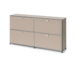 Sideboard Metall »CN3 Slim Line« mit 4 Klappfächern, taupe