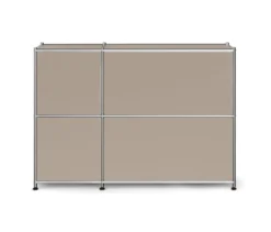 Sideboard Metall »CN3 Slim Line« mit 2 Klappfächern, taupe