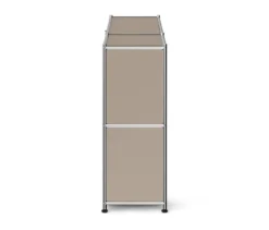Sideboard Metall »CN3 Slim Line« mit 2 Klappfächern, taupe