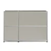Sideboard Metall »CN3 Slim Line« mit 2 Klappfächern, hellgrau