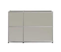 Sideboard Metall »CN3 Slim Line« mit 2 Klappfächern, hellgrau