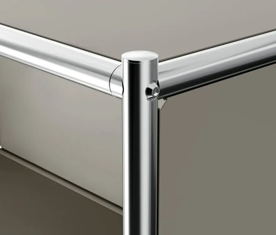 Sideboard Metall »CN3 Slim Line« mit 2 Klappfächern, hellgrau