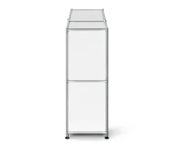 Sideboard Metall »CN3 Slim Line« mit 2 Klappfächern, weiß