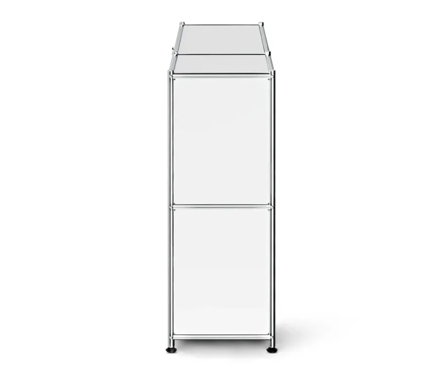 Sideboard Metall »CN3 Slim Line« mit 2 Klappfächern, weiß