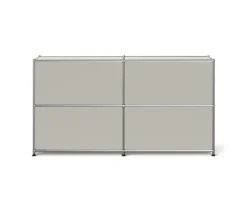 Sideboard Metall »CN3 Slim Line« mit 4 Klappfächern, hellgrau
