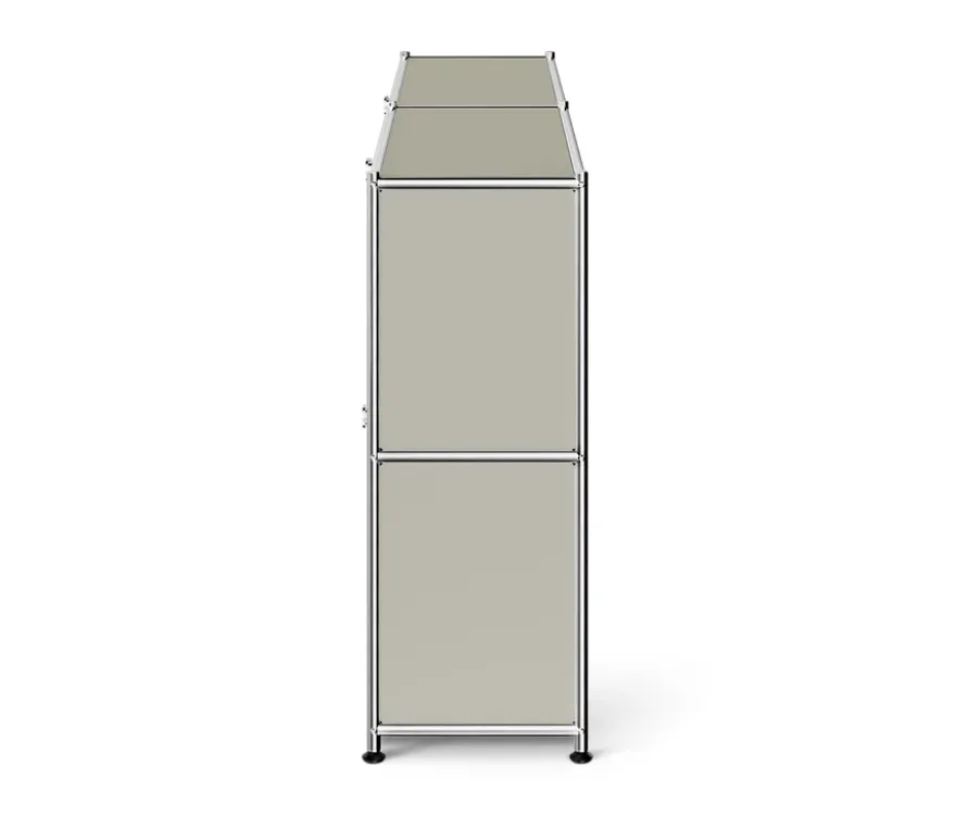 Sideboard Metall »CN3 Slim Line« mit 4 Klappfächern, hellgrau