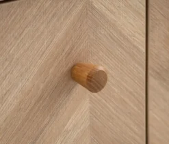 Sideboard »Visby«, Eichen-Fischgräten-Dekor, pistazie