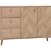 Sideboard »Visby«, Eichen-Fischgräten-Dekor